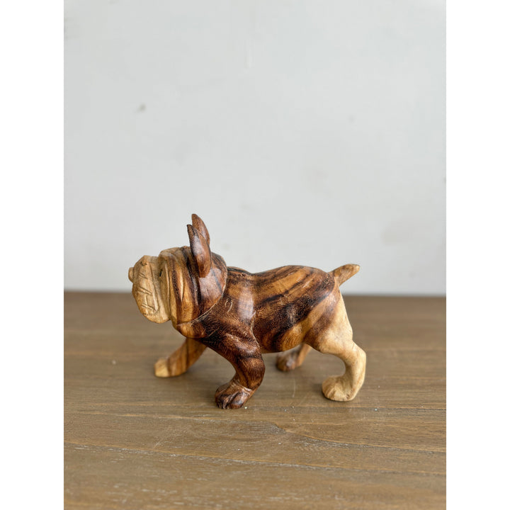Hand carved bulldog (small), additional view 3