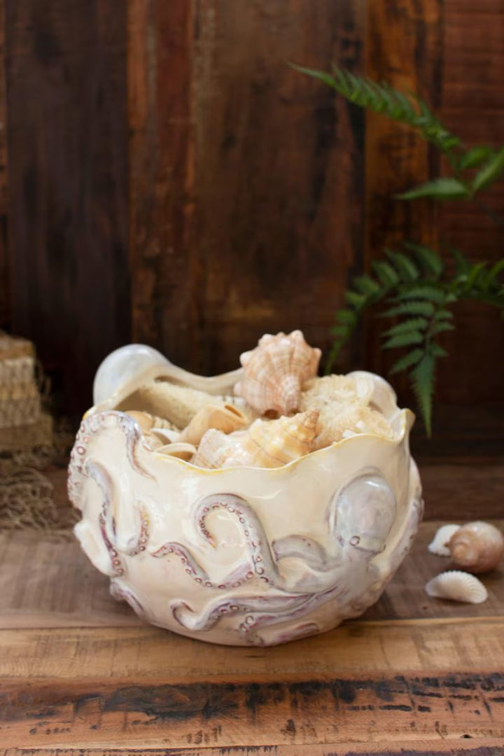 Ceramic octopus vase, additional view 3