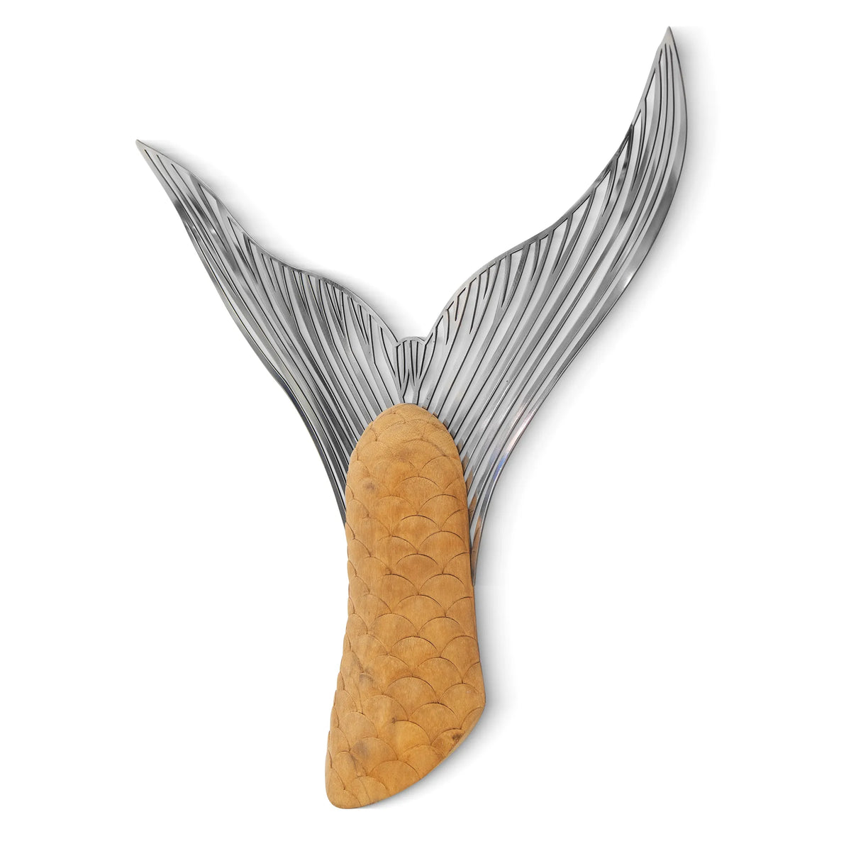 Tarpon Tail Wall Hook(stainless steel and suar wood)