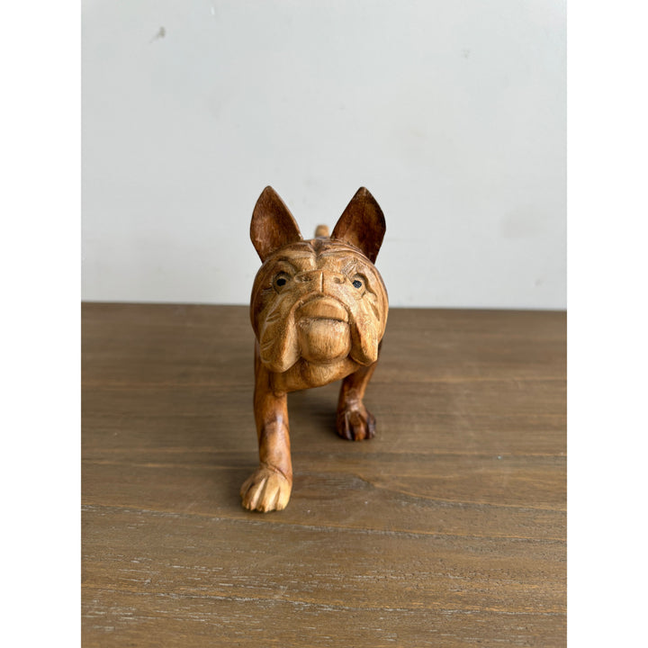 Hand carved bulldog (small), additional view 4