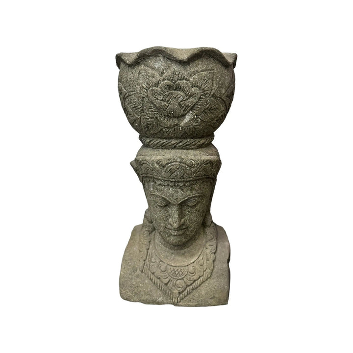 Stone Buddha planter, additional view 4