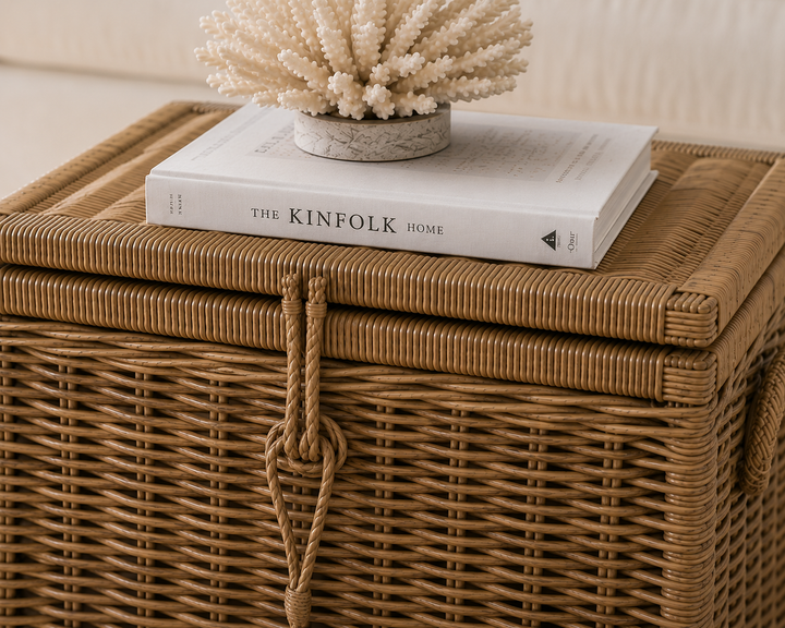 Key Largo rattan storage trunk, additional view 3