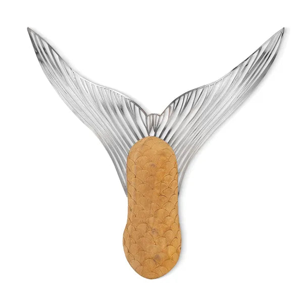Tarpon tail wall hook (stainless steel and suar wood), additional view 3
