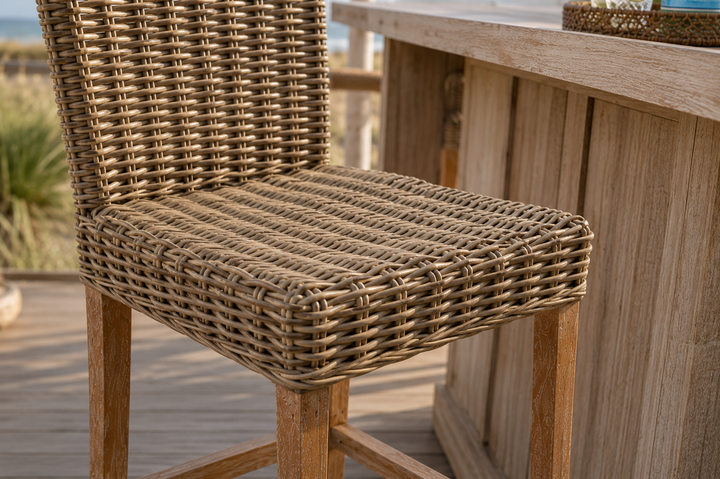 Key Largo rattan bar stool, additional view 4