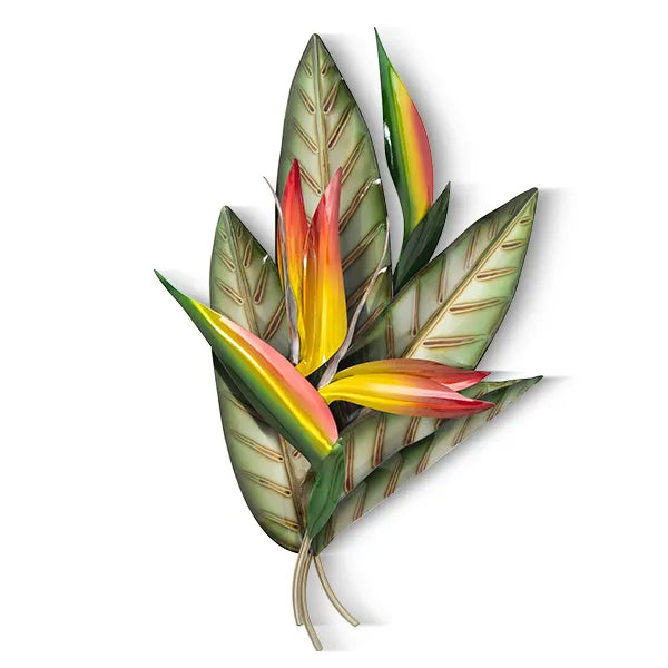 Birds of Paradise Stainless Steel Wall Art – 18” x 28” x 4”